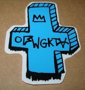 Odd Future Cross Logo - ODD FUTURE OFWGKTA Sticker BLUE BAND LOGO decal New TYLER THE ...