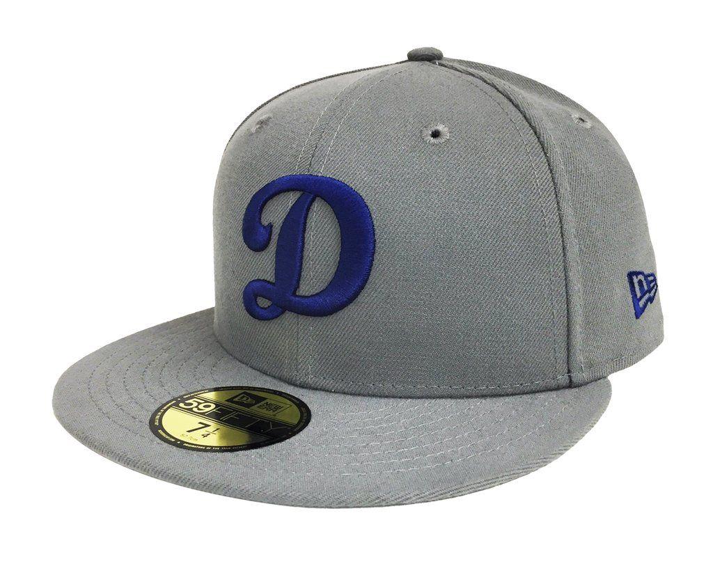 Dodgers D- Logo - Los Angeles Dodgers Fitted New Era 59Fifty Big D Logo Blue Grey Cap ...