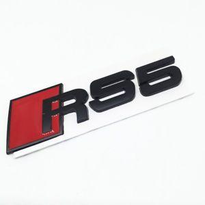 Audi RS5 Logo - NEW 2018 AUDI RS5 BLACK METAL BOOT BADGE EMBLEM FOR AUDI A5 S5 RS S
