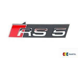 Audi RS5 Logo - new genuine audi rs5 10-16 front rs5 badge grill emblem chrome ...