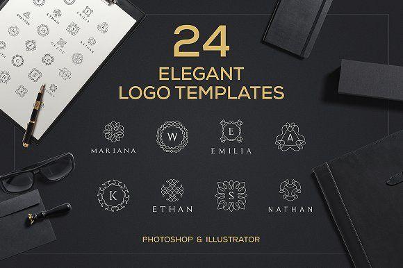 Elegant Logo - 24 Elegant Logo Templates ~ Logo Templates ~ Creative Market