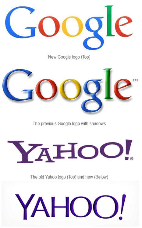 Previous Google Logo - Google's logo goes flat - Branding and Creative Design