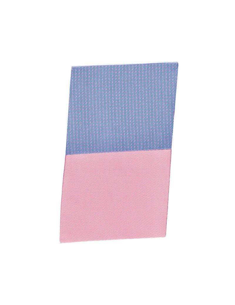 Blue and Pink Dot Logo - Light Blue & Pink Dot Pocket Square | Hawes & Curtis