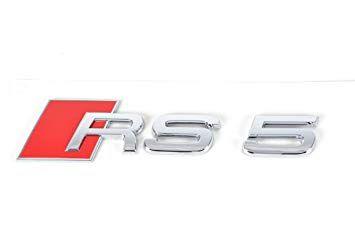 Audi RS5 Logo - Audi RS5 Lettering Audi Rs5 Logo Emblem Rear 8T0853740: Amazon.co.uk ...