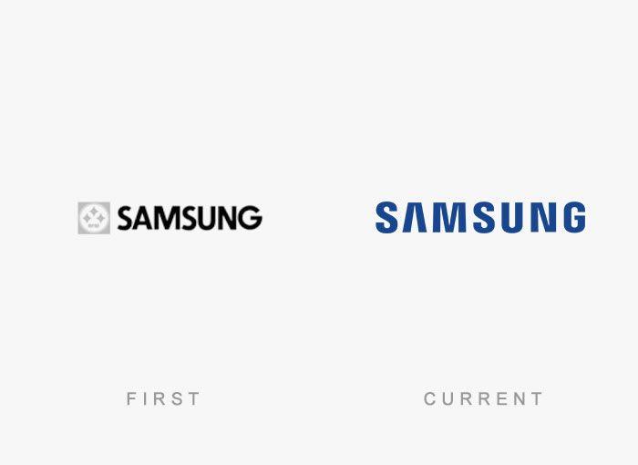 Samsung New Brand Logo - Logo design evolution: famous brands then and now