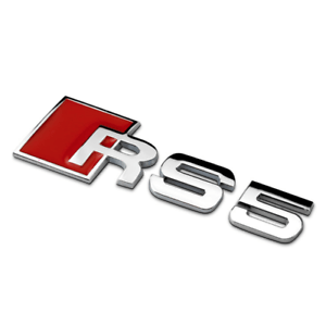Audi RS5 Logo - Audi RS5 Car Rear Badge S line Trunk Emblem Logo A5 RS Sticker