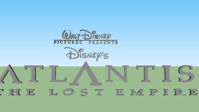 Walt Disney Pictures Presents Logo - Walt Disney Picture Presents Disney's Atlantis The Lost Empire Logo