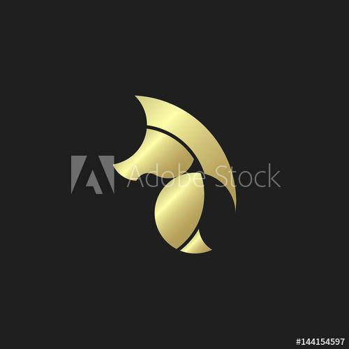 Gold Horse Logo - Golden Ratio Gold Horse Logo. Isolated on Black Background. - Buy ...