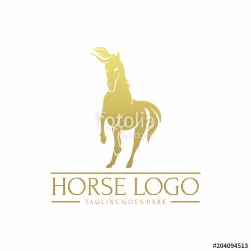 Gold Horse Logo - Gold Horse Logo Vector Element Symbol