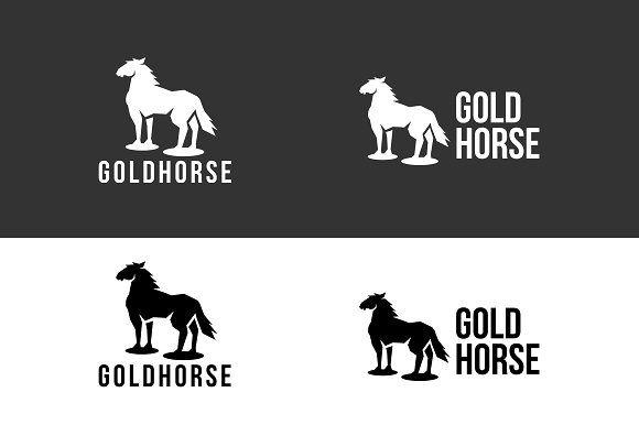 Gold Horse Logo - Gold Horse Logo Template Logo Templates Creative Market