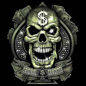 Gangster Money Logo - Original Gangster Cash Money Skull T-Shirt Tee | eBay