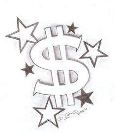 Gangster Money Logo - How to Draw a Dollar Bill Sign, Step by Step, Symbols, Pop Culture ...