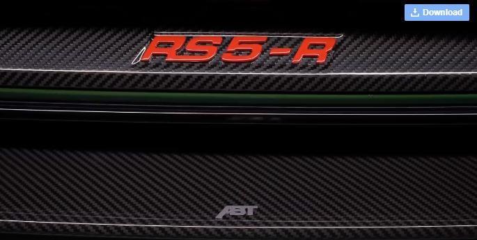 Audi RS5 Logo - Preview: Limited To 50 Pieces Audi RS5 R 2018.eu