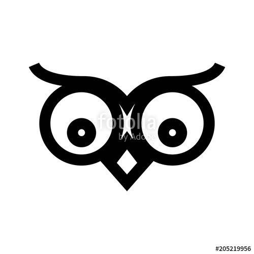 Owl Face Logo - Owl Face Logo