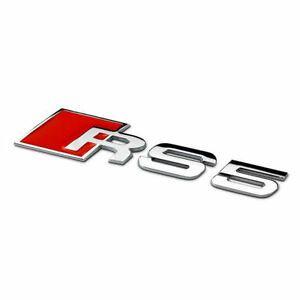 Audi RS5 Logo - Audi RS5 A5 S5 3D Trunk Lid Metal Emblem Decals Car Sticker Chrome ...
