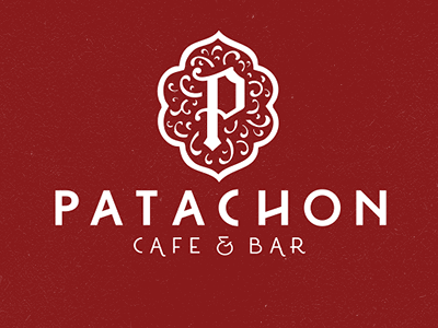 Red Bar Company Logo - Patachon Café & Bar. Project: Steakhouse. Logo