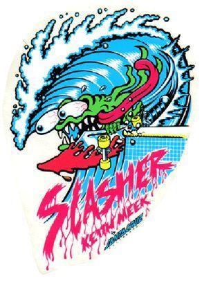 Santa Cruz Slasher Logo - This is one of the older designs in the skate industry, however I