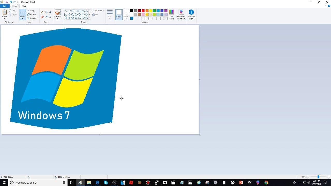 Windows 6 Logo - My Windows 7 Logo i made on MS Paint - YouTube