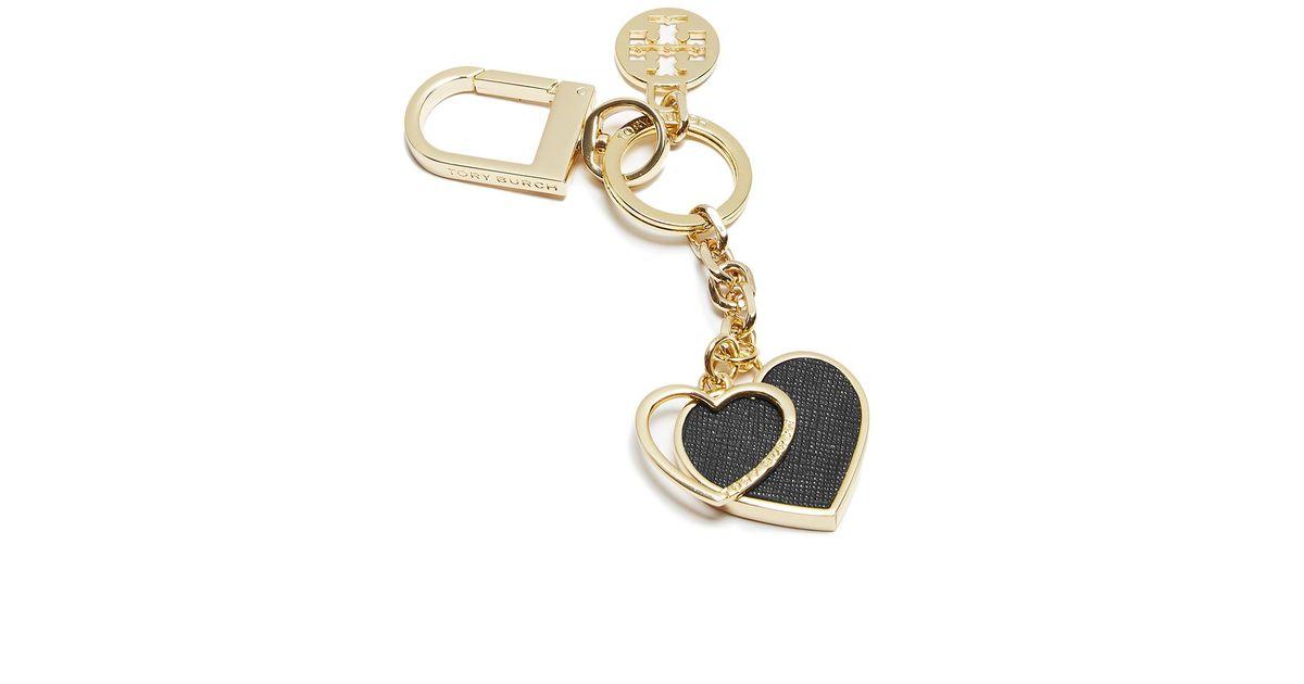 FOB Heart Logo - Lyst Burch Logo Heart Key Fob in Black