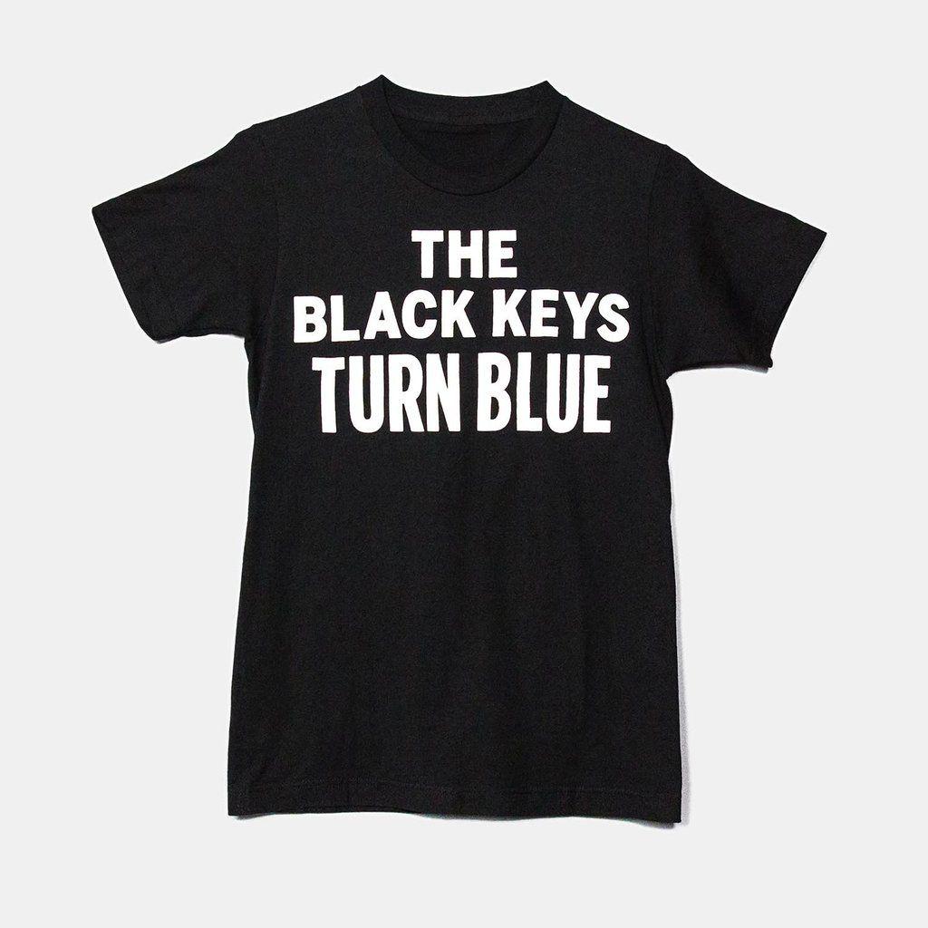 White and Blue T Logo - THE BLACK KEYS TURN BLUE LOGO T-SHIRT BLACK – The Black Keys