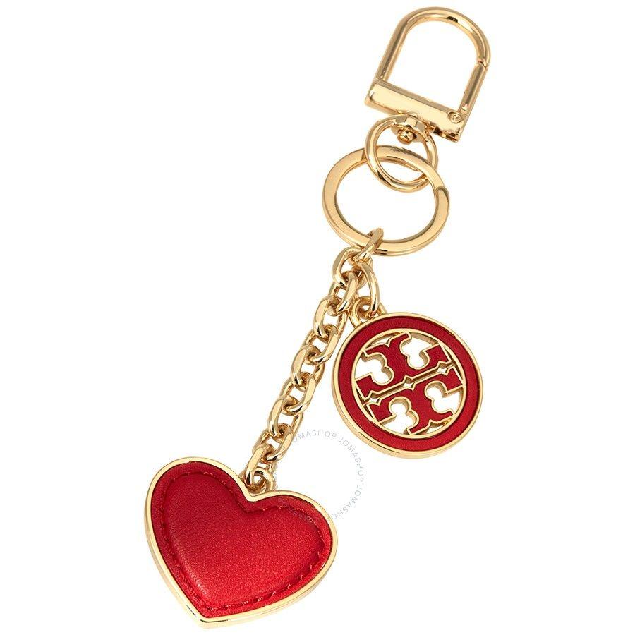 FOB Heart Logo - Tory Burch Logo and Heart Key Fob-Exotic Red - Tory Burch - Handbags ...