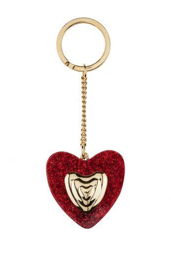 FOB Heart Logo - Glitter Heart Key Fob | ESCADA US