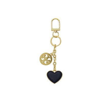FOB Heart Logo - Qoo10 & Heart Key Fob Navy : Bag & Wallet