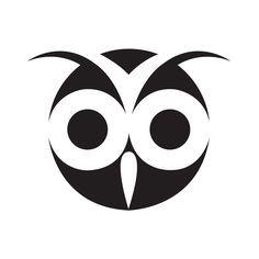 Owl Face Logo - Best Wood Badge totem ideas image. Owls, Barn owls, Draw