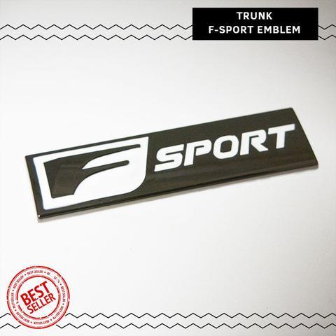 F Sport Logo - Lexus Black Chrome F Sport Logo Metal Badge Trunk Marker Emblem