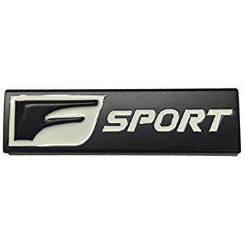 F Sport Logo - Matte Black FSport Emblem Replaces OEM Lexus F Sport