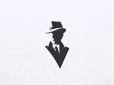 Men Logo - Man with a Fedora | 插画 | Pinterest | Logo design, Logo inspiration ...