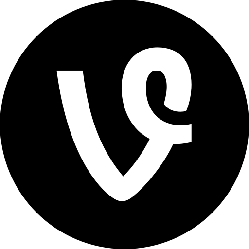 Vine App Logo - App, b/w, logo, media, popular, social, vine icon