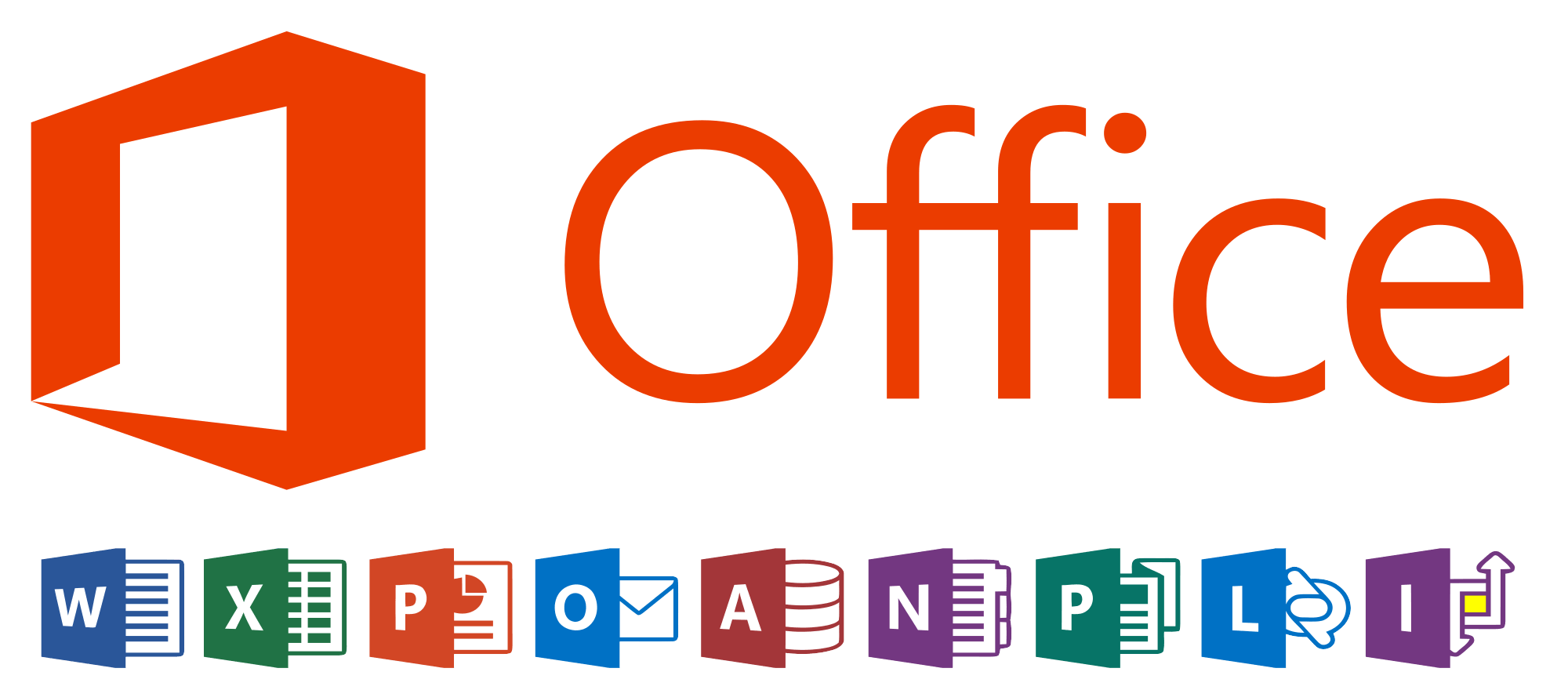 Microsoft Office 2018 Logo - File:2018 Microsoft Office logos.svg - Wikimedia Commons