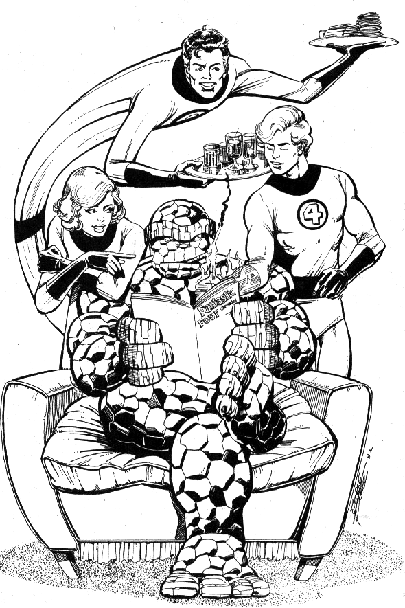 Fantastic Four Black and White Logo - Who´s the best artist in Fantastic Four ever? - Fantastic Four ...