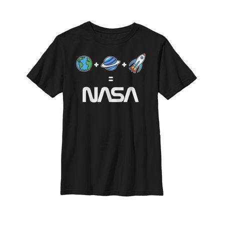Walmart.com Put Logo - NASA - NASA Boys' Emoji Space Logo Equation T-Shirt - Walmart.com