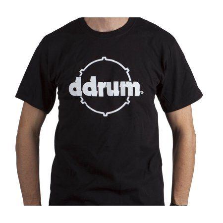 Walmart.com Put Logo - ddrum - dDrum Black Colored Hoop Tee 100% Cotton T-Shirt with White ...