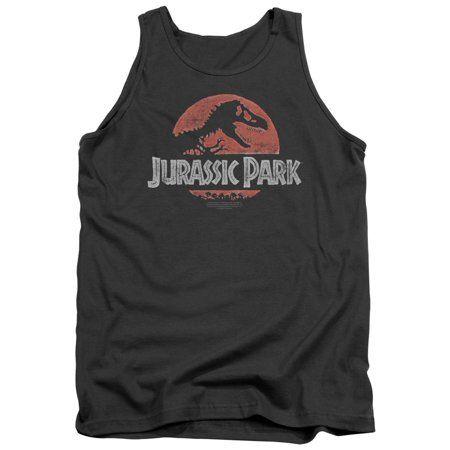 Walmart.com Put Logo - Jurassic Park Faded Logo Mens Tank Top Shirt