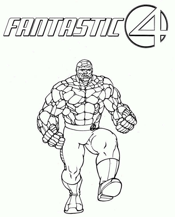 Fantastic Four Black and White Logo - ▷ Coloring Pages Fantastic Four: Animated Images, Gifs, Pictures ...