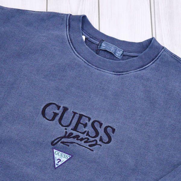 Guess Jeans Logo - shibuyastyle: GUESS JEANS LOGO PGMT CREW SWEATER [BLU.B] GRFW18-007 ...