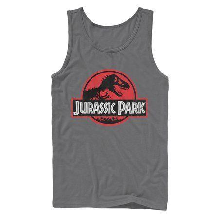 Walmart.com Put Logo - Jurassic Park Park Men's Red Circle Logo Tank Top