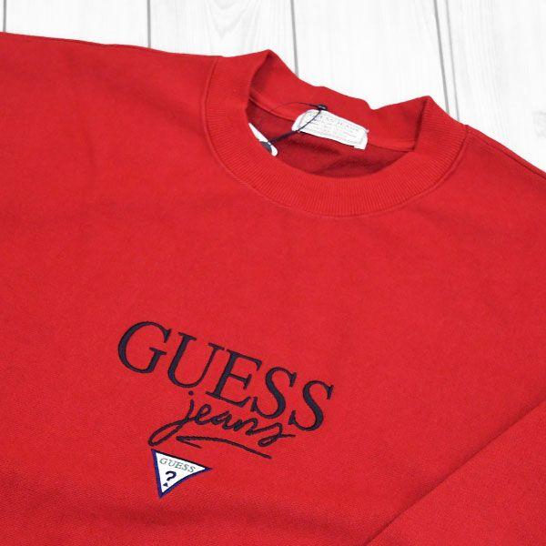 Guess Jeans Logo - Shibuyastyle: GUESS JEANS LOGO CREW SWEATER [RED] GRFW17 008