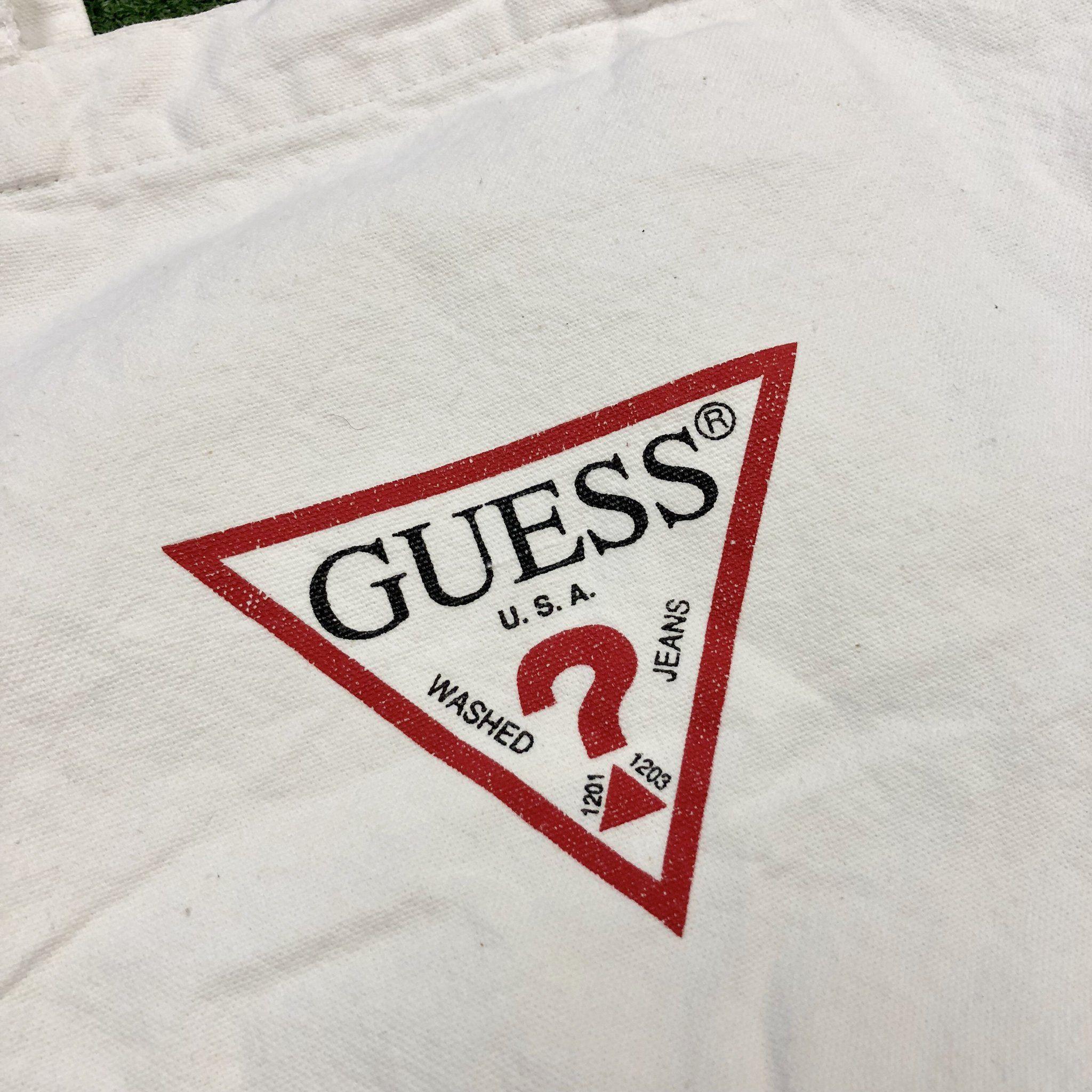 Guess Jeans Logo - 90s Guess Jeans Logo Tote