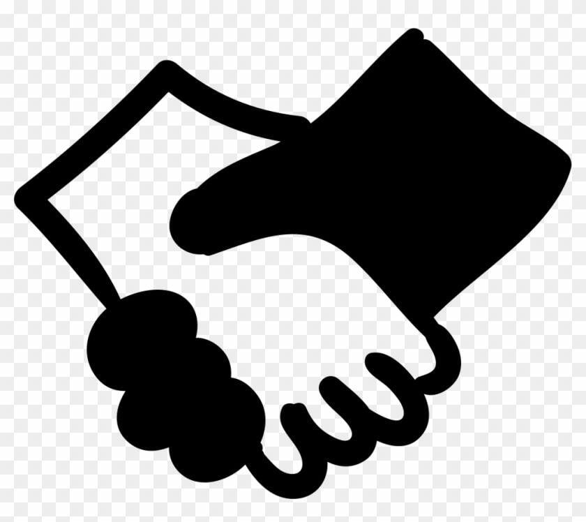 Friendship Logo - Shaking Hands Comments Logo Black And White