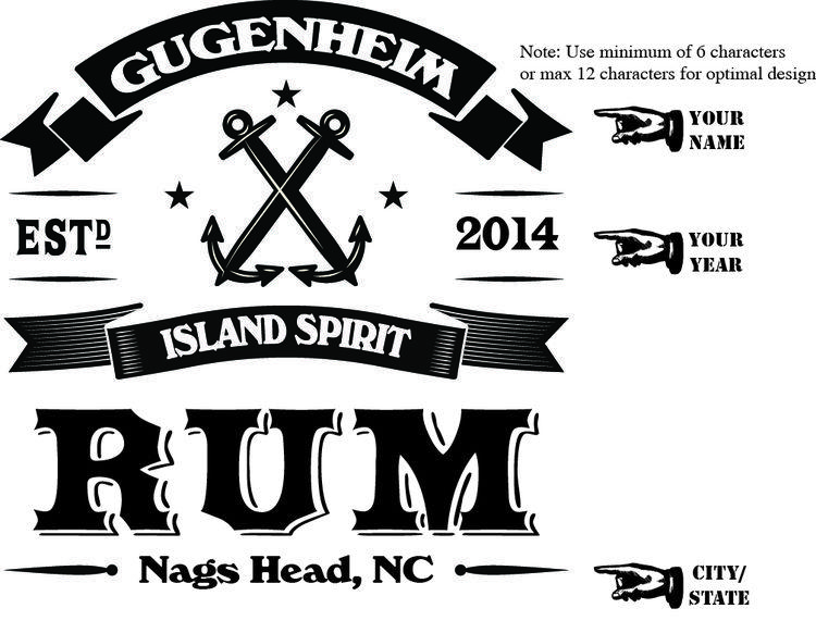 Rum Logo - Anchor Rum' Personalized Oak Barrel