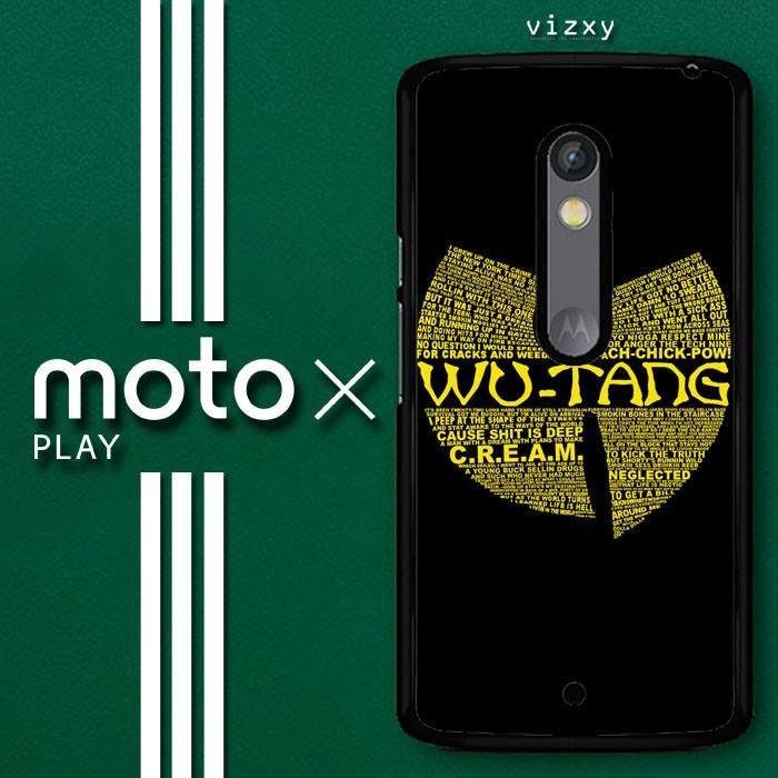 Quotation in Green Phone Logo - Wu Tang Quote Logo Motorola Moto X Play Case – VIZXY
