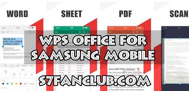 PDF Samsung Galaxy Logo - WPS Office Word, Docs, PDF, Slide & Sheet App for Samsung Galaxy S7