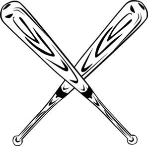 Baseball Crossed Bats Logo - Crossed Bats Clip Art at Clker.com - vector clip art online, royalty ...
