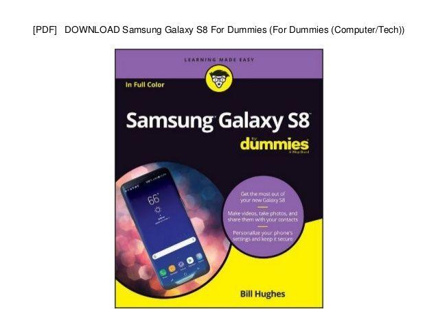 PDF Samsung Galaxy Logo - PDF DOWNLOAD Samsung Galaxy S8 For Dummies For Dummies Compute