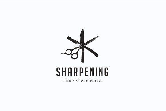 Sharping Razor Logo - Sharpening service logo ~ Logo Templates ~ Creative Market