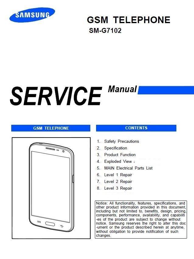 PDF Samsung Galaxy Logo - Samsung Galaxy Grand 2 SM-G7102 Service Manual Repair Guide | eBay